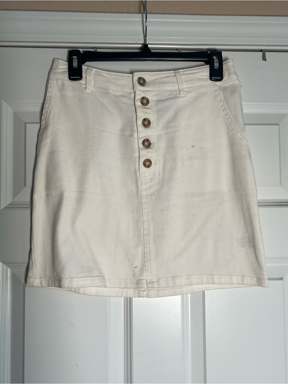 wild fable White Button-Front Mini Skirt